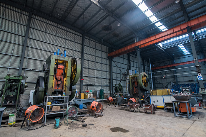 安国网架配件-锥头加工车间