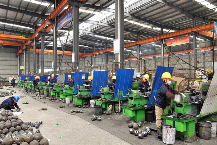 安国网架锥头车间